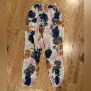 PINK tie dye sweatpants!